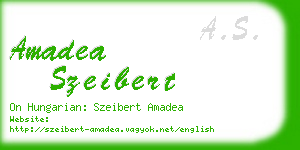 amadea szeibert business card